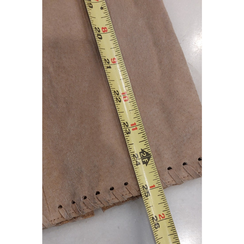 Faded Glory Vtg Large (12-14) Genuine Suede Leather Tie Front Jacket Tan‎ NWT - Picture 13 of 13
